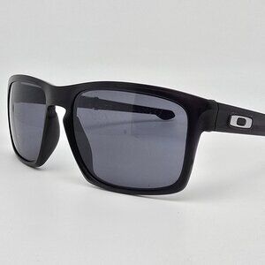 Oakley OO9246-01 Sliver F Matte Black Frame Grey Lens Folding Sunglasses 57mm